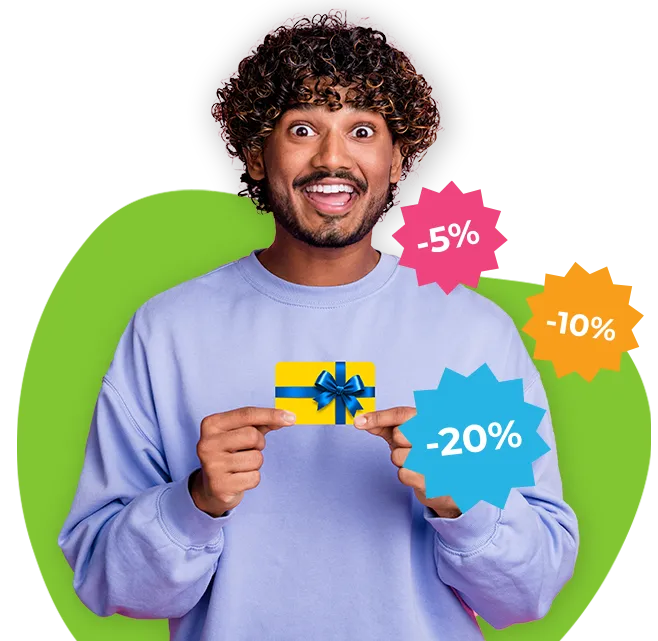 Second-hand gift cards with a discount