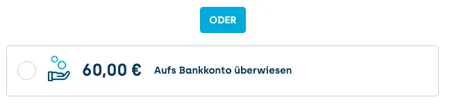 Choose bank payment